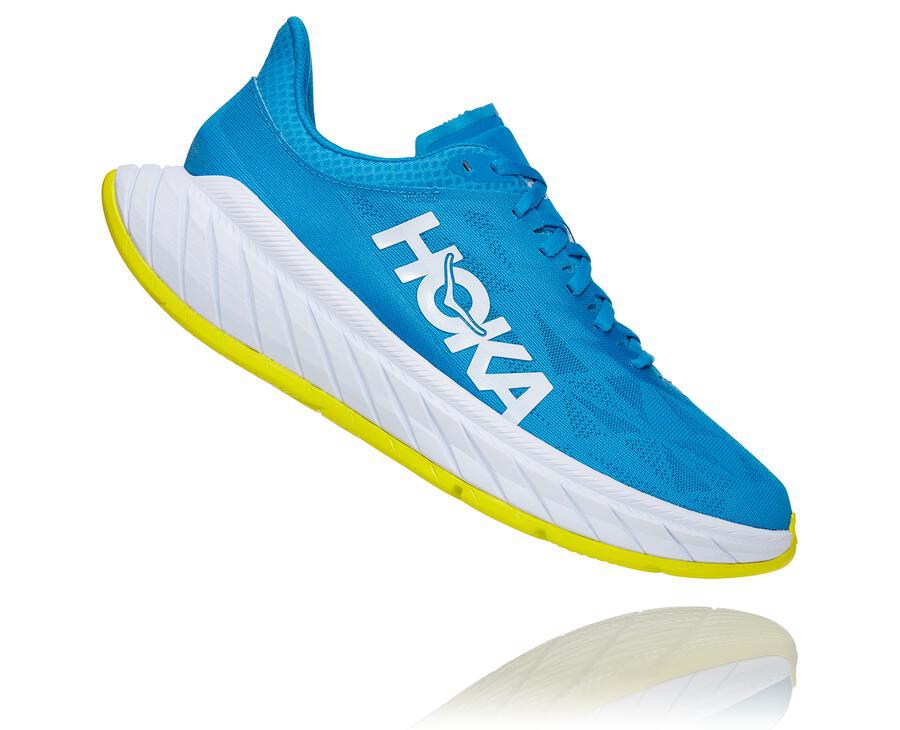 Zapatillas Running Hoka One One Hombre - Carbon X 2 - Azules/Blancas - ZFS624185